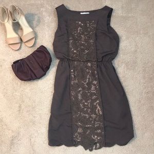 Jessica Simpson lace panel cocktail dress